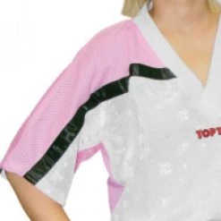 TopTen OFFERS Top Ten Mesh Uniform 1605 Model - White/pink/black, 1605-WH-P