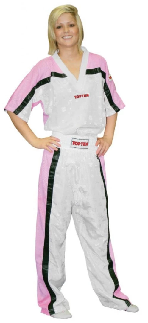 TopTen OFFERS Top Ten Mesh Uniform 1605 Model - White/pink/black, 1605-WH-P 3 TopTen OFFERS Top Ten Mesh Uniform 1605 Model - White/pink/black, 1605-WH-P
