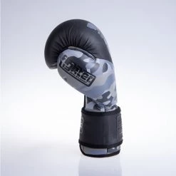 Fighter SPLIT Boxing Gloves - Black/camo, FBG-001BBL