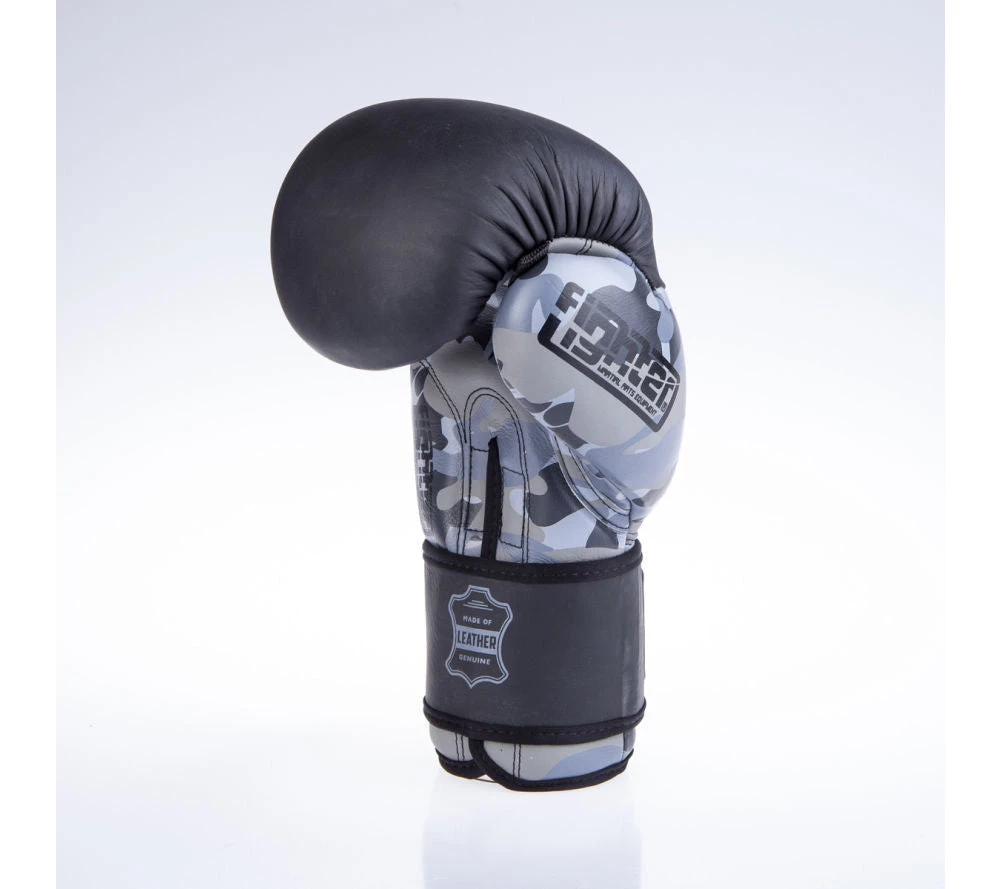Fighter SPLIT Boxing Gloves - Black/camo, FBG-001BBL 11 Fighter SPLIT Boxing Gloves - Black/camo, FBG-001BBL