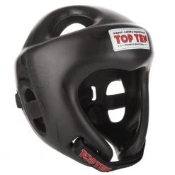 TopTen Top Ten Black Competition Fight Head Guard, 1061-BLK