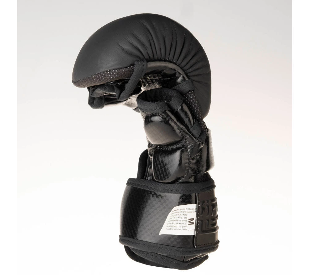 Fighter Training MMA Gloves - Black Logo, FMG-001 10 Fighter Training MMA Gloves - Black Logo, FMG-001