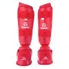Hayashi WKF Foot And Shin Protection - Red, 343-4