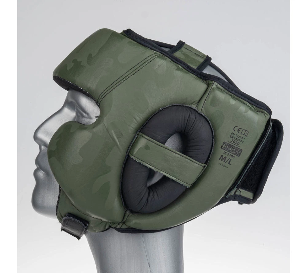Headguard Fighter Sparring Pro - Khaki/camo PROTECTION 5 Headguard Fighter Sparring Pro - Khaki/camo PROTECTION