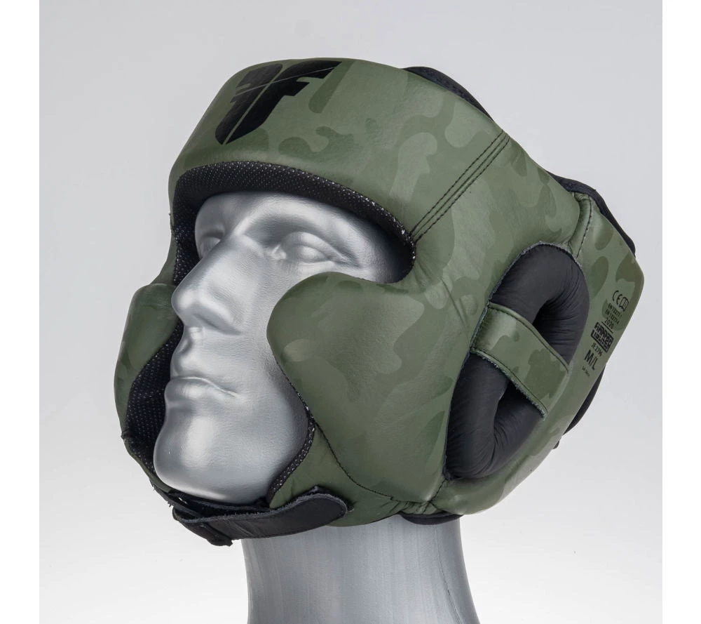 Headguard Fighter Sparring Pro - Khaki/camo PROTECTION 4 Headguard Fighter Sparring Pro - Khaki/camo PROTECTION