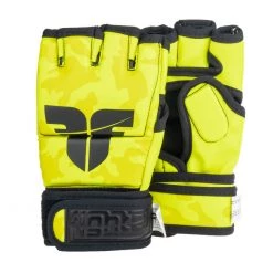 MMA Gloves Fighter Competition - Neon Yellow/camo