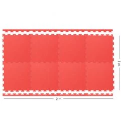 Trocellen Tatami Mini Set Of 8 Pieces - Red/black TRAINING