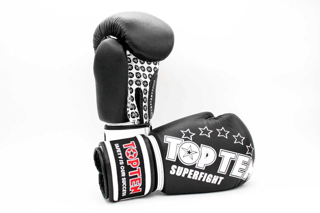 TopTen Top Ten Superfight Gloves - Black 3 TopTen Top Ten Superfight Gloves - Black