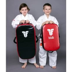 TRAINING Fighter Multi-Grip KIDS KICK SHIELD - Red/black, FKVB0002