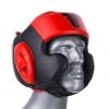 Fighter Black / Red Leather Sparring Headguard, NL2796R PROTECTION 2 Fighter Black / Red Leather Sparring Headguard, NL2796R PROTECTION