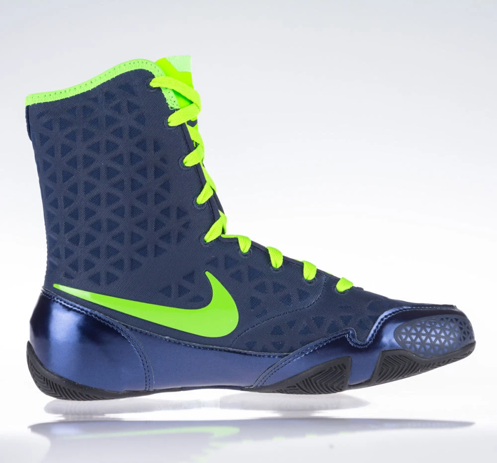 Nike KO Boxing Shoes - Navy Blue/eletric Green, 839421-413 10 Nike KO Boxing Shoes - Navy Blue/eletric Green, 839421-413