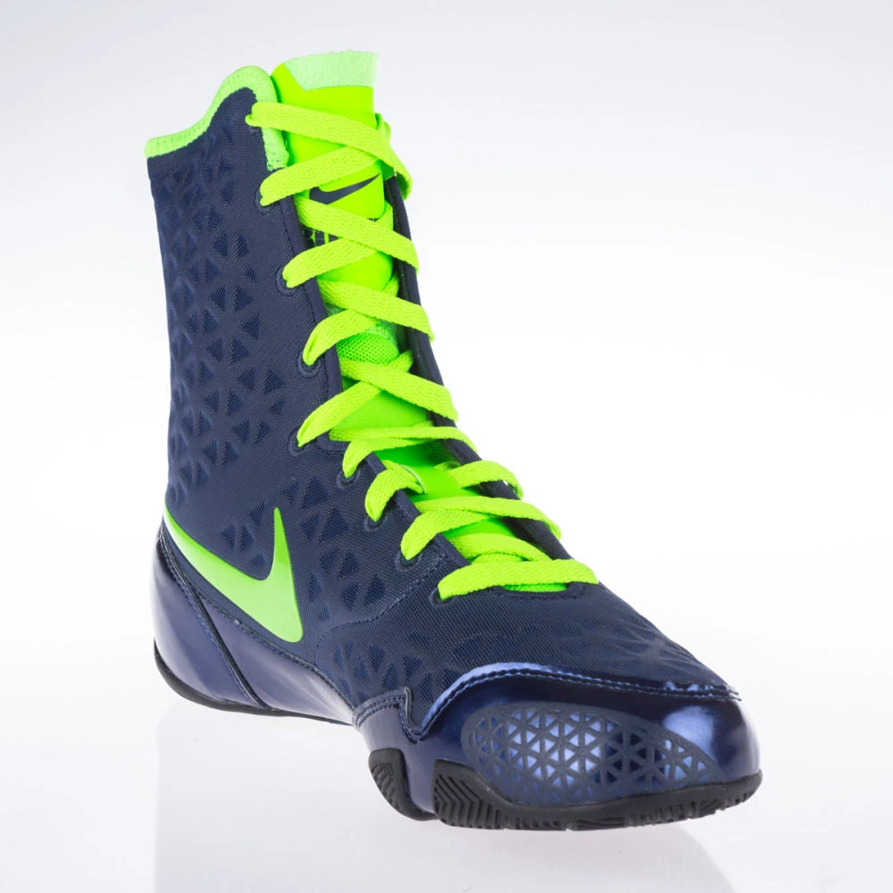 Nike KO Boxing Shoes - Navy Blue/eletric Green, 839421-413 9 Nike KO Boxing Shoes - Navy Blue/eletric Green, 839421-413