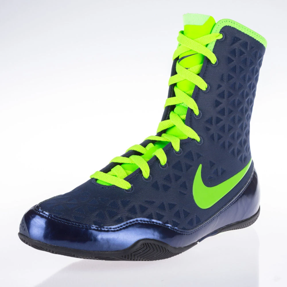 Nike KO Boxing Shoes - Navy Blue/eletric Green, 839421-413 7 Nike KO Boxing Shoes - Navy Blue/eletric Green, 839421-413