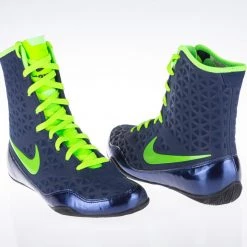 Nike KO Boxing Shoes - Navy Blue/eletric Green, 839421-413 12 Nike KO Boxing Shoes - Navy Blue/eletric Green, 839421-413