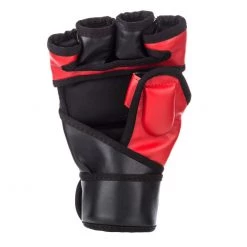 Fighter Black/Red Synthetic Leather MMA Gloves, FMG01 9 Fighter Black/Red Synthetic Leather MMA Gloves, FMG01