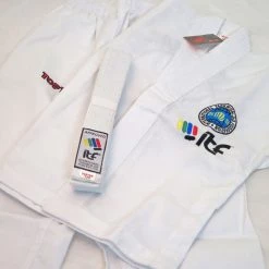 TopTen TOP TEN ITF KYONG Student Uniform - Embroidered White TKD Dobok, 16691-1