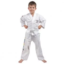 TopTen Top Ten Dobok Uniform - KIDS - White Cotton/Polyester SPE, 1668-1 UNIFORMS