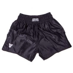 Fighter Thai Trunks Bangkok Plain - Black, FP04 APPAREL