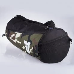 TRAINING Fighter Round Shoulder Bag - Black/camo, FSB-06