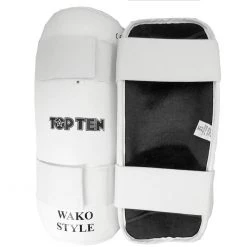 TopTen Shin Guard TOP TEN WAKO - White, 3208-1 PROTECTION