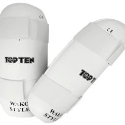 TopTen Shin Guard TOP TEN WAKO - White, 3208-1 PROTECTION