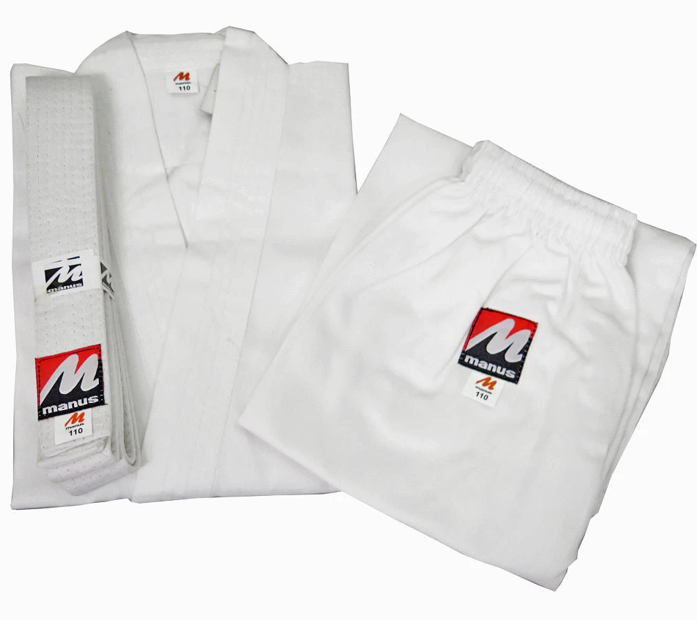 Hayashi Manus BASIC Lightweight Karate Uniform - 5oz - White, 019-1 UNIFORMS 4 Hayashi Manus BASIC Lightweight Karate Uniform - 5oz - White, 019-1 UNIFORMS