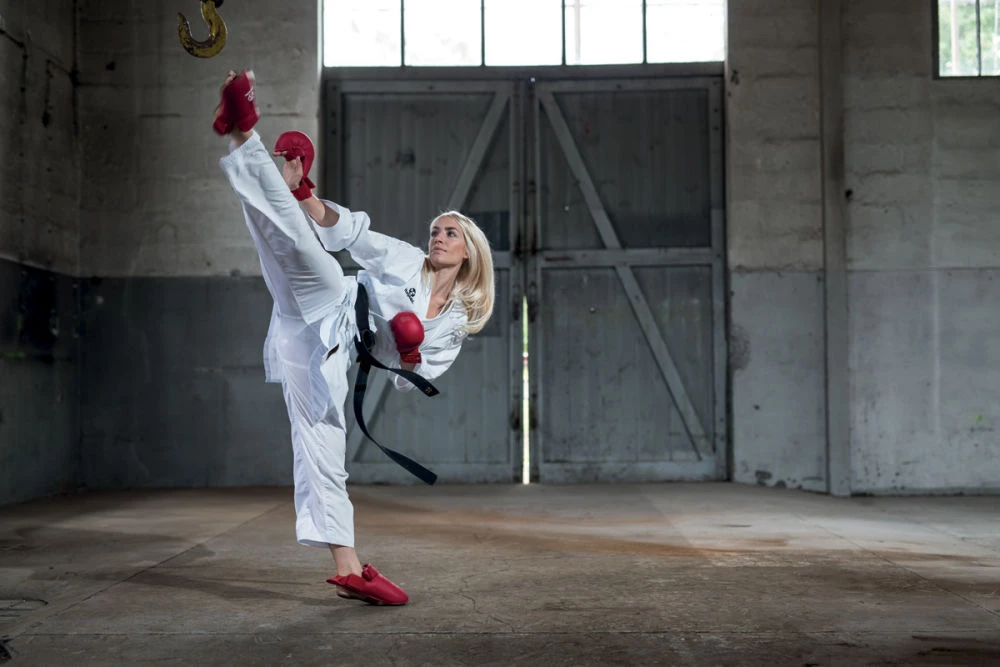 Hayashi WKF Foot And Shin Protection - Blue, 343-6 10 Hayashi WKF Foot And Shin Protection - Blue, 343-6