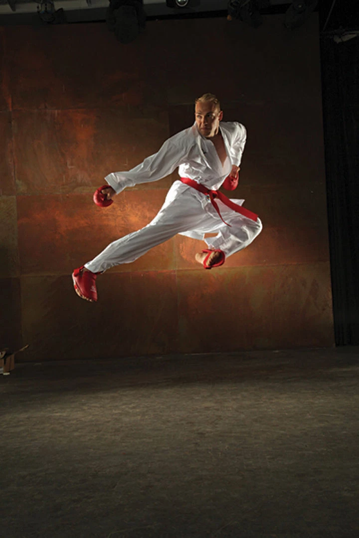 Hayashi WKF Foot And Shin Protection - Blue, 343-6 9 Hayashi WKF Foot And Shin Protection - Blue, 343-6