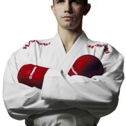 Hayashi WKF Karate-Gi CHAMPION FLEXZ - White/Red, 043-14