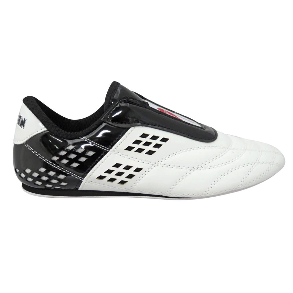 TopTen BUDO Laceless Black & White Lightweight Vented Martial Arts Shoes, 543-9 FOOTWEAR 9 TopTen BUDO Laceless Black & White Lightweight Vented Martial Arts Shoes, 543-9 FOOTWEAR