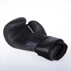 Fighter SIAM Boxing Gloves - Black/grey, FBG-003B