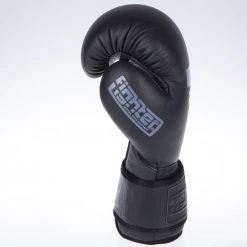 Fighter SIAM Boxing Gloves - Black/grey, FBG-003B