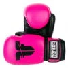 Fighter Synthetic Leather PU Basic Neon Pink/Black 6-12oz Boxing Gloves, 1376APUFP