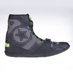 TopTen Boxing Shoes - Black/Grey Mid-Top With Lockdown Strap, 1172-1 OFFERS