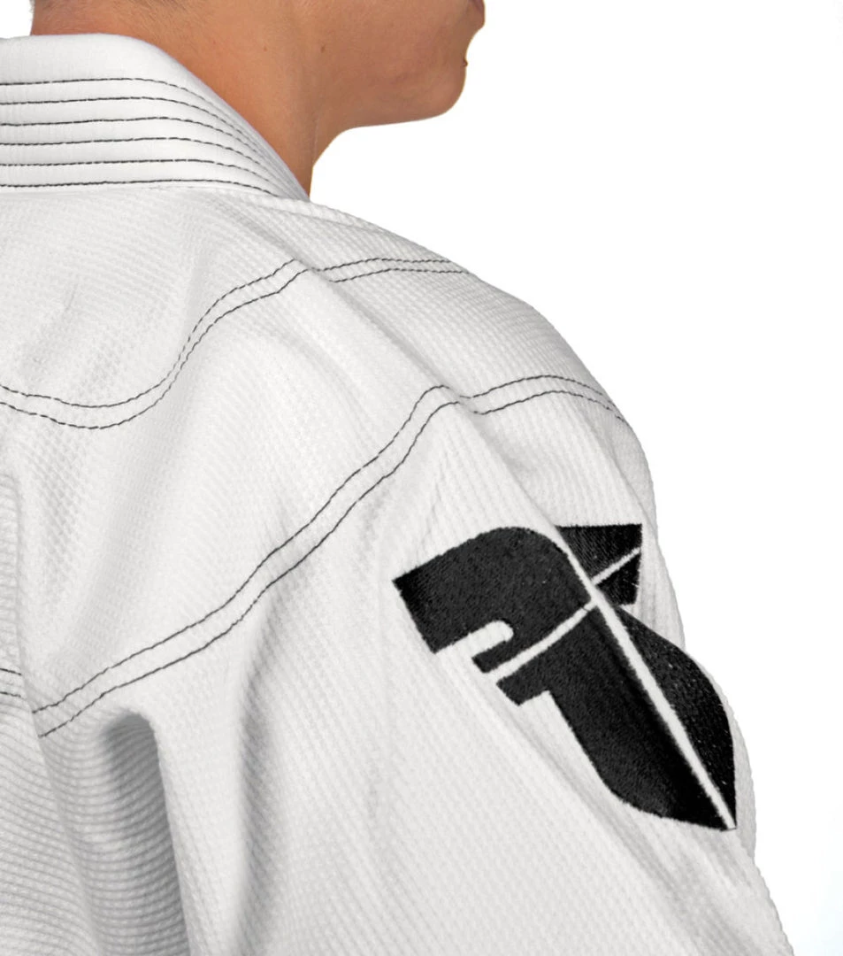Fighter BJJ Gi Pearl Weave Uniform - White, BJJBW-08 UNIFORMS 12 Fighter BJJ Gi Pearl Weave Uniform - White, BJJBW-08 UNIFORMS