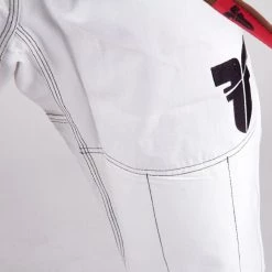 Fighter BJJ Gi Pearl Weave Uniform - White, BJJBW-08 UNIFORMS