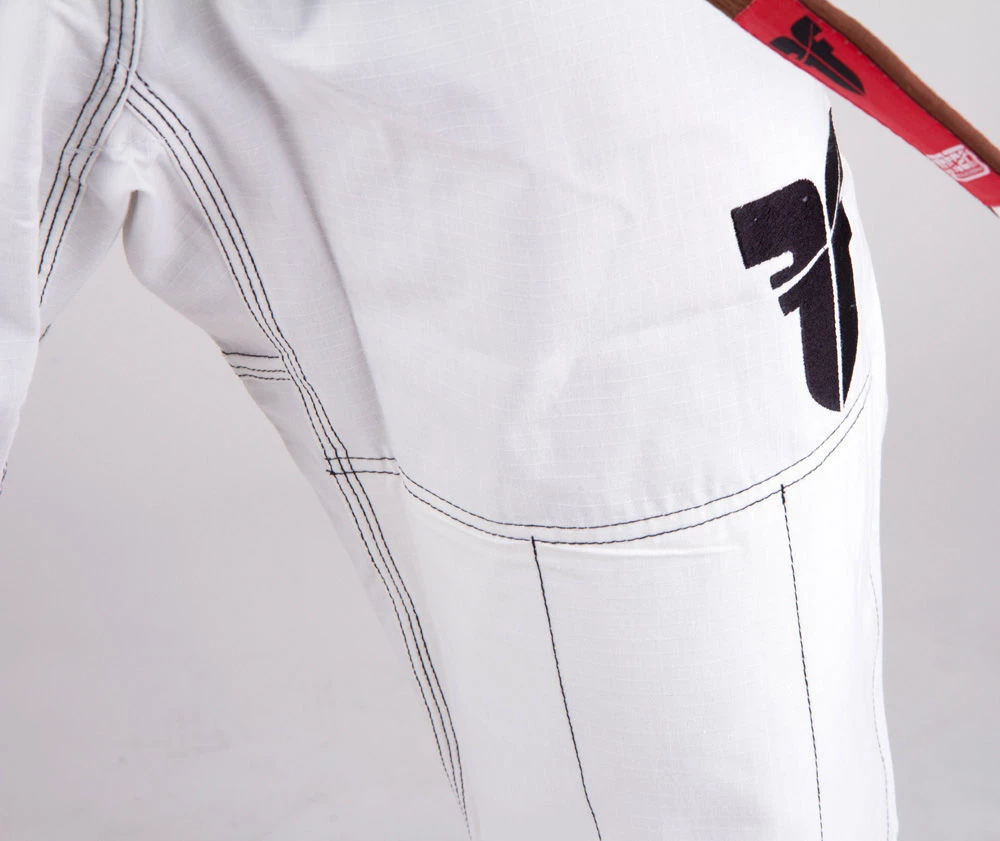 Fighter BJJ Gi Pearl Weave Uniform - White, BJJBW-08 UNIFORMS 4 Fighter BJJ Gi Pearl Weave Uniform - White, BJJBW-08 UNIFORMS