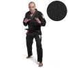 Fighter BJJ Gi Pearl Weave Uniform - Black, BJJBL-09 UNIFORMS