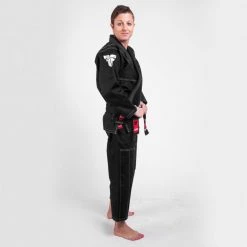 Fighter BJJ Gi Pearl Weave Uniform - Black, BJJBL-09 UNIFORMS