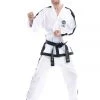 TopTen UNIFORMS TOP TEN ITF Taekwon-do Instructor Uniform - Premium Gold Dobok - White/Black, 16782-1