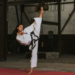 TopTen UNIFORMS TOP TEN ITF Assistant Instructor Uniform - Premium Gold Dobok White/black, 16772-1