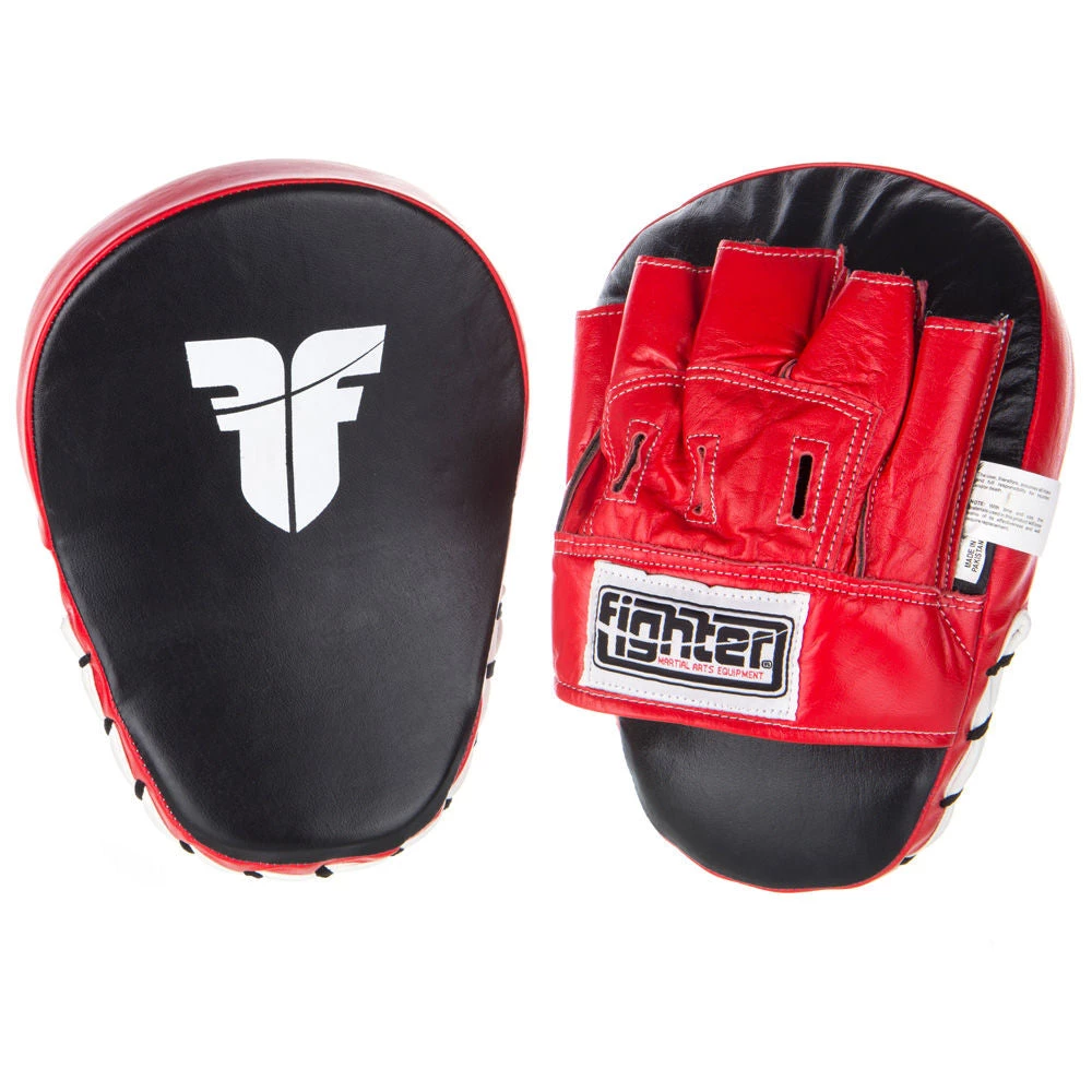 Fighter Small Focus Mitts - Leather - Black/red, JE1650FF TRAINING 3 Fighter Small Focus Mitts - Leather - Black/red, JE1650FF TRAINING