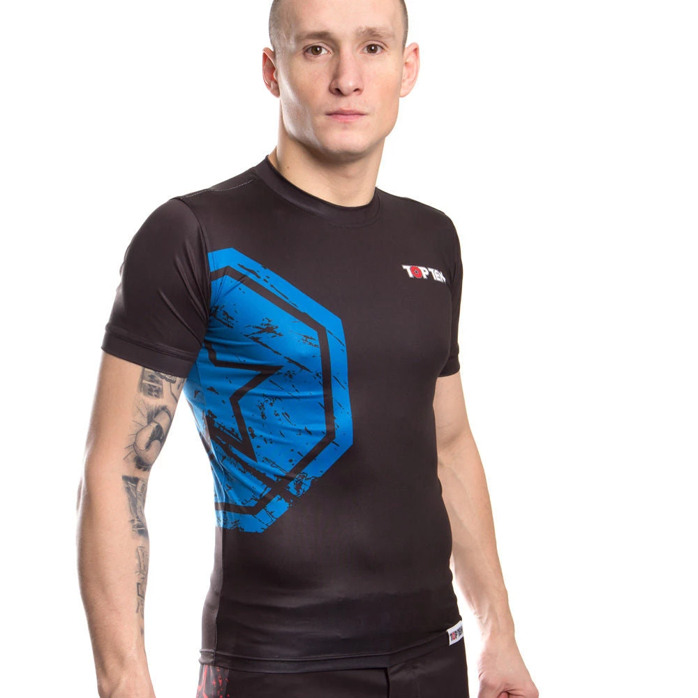 TopTen MMA TOP TEN Rashguard SuperStar - Black/blue, 1408-9 OFFERS 3 TopTen MMA TOP TEN Rashguard SuperStar - Black/blue, 1408-9 OFFERS