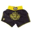 Fighter Thai Shorts FACE - Black/yellow, F013