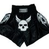Fighter Thai Trunks Skull - Black/white, F003 OFFERS