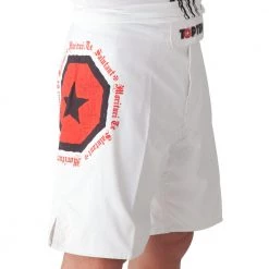 TopTen MMA OFFERS TOP TEN MMA Shorts Morituri Te Salutant White/red, 1873-1