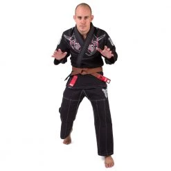 OFFERS Fighter BJJ Gi Demon Uniform - Black, BJJB-01