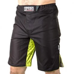 OFFERS MMA Shorts Fighter STRENGTH - Black/green, FSHM-03