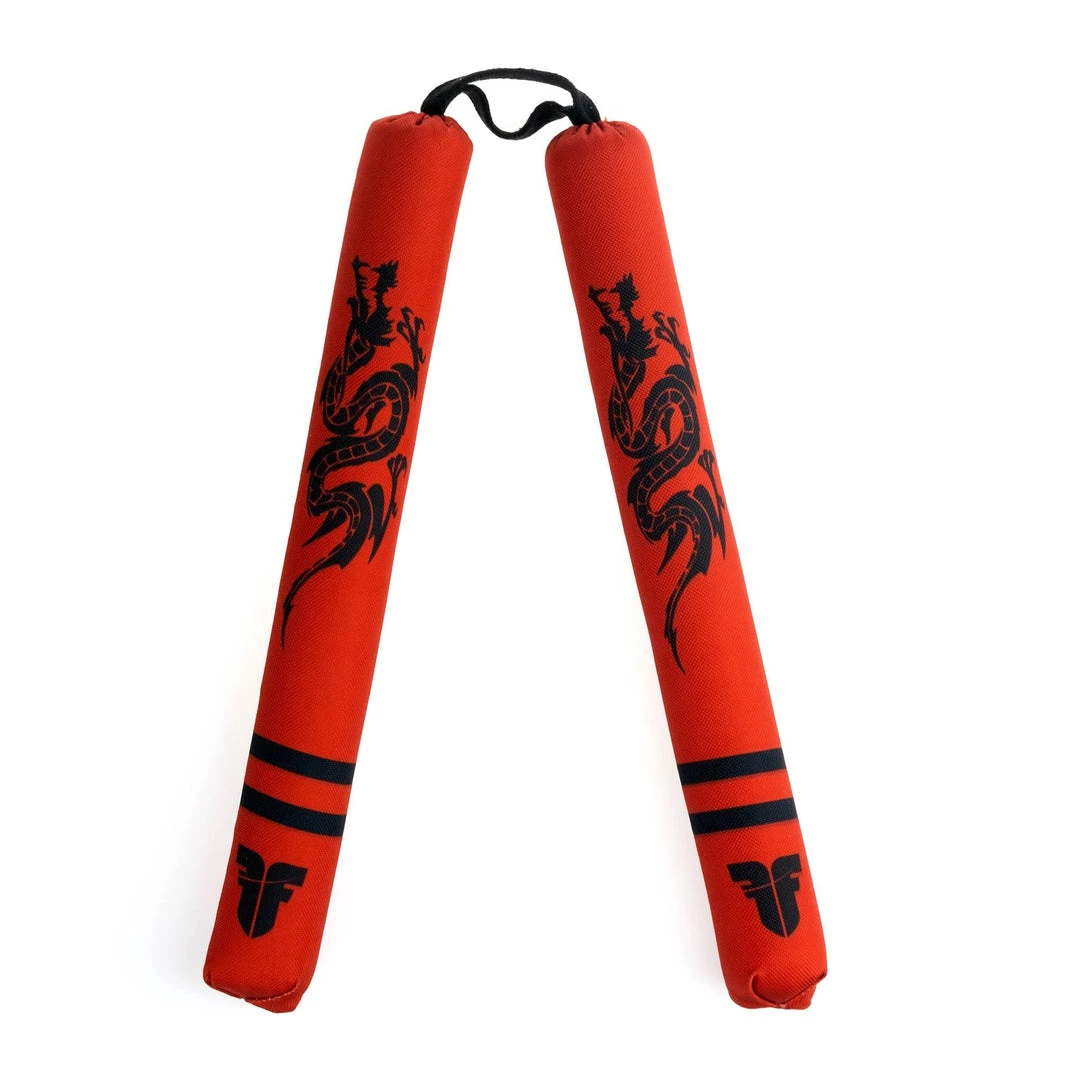 Fighter Soft Dragon Nunchaku - Red 3 Fighter Soft Dragon Nunchaku - Red