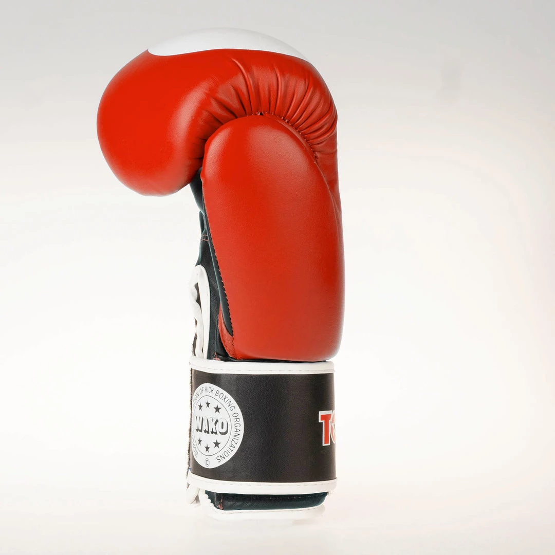 TopTen Top Ten Official WAKO Competition Kickboxing Gloves - Red 5 TopTen Top Ten Official WAKO Competition Kickboxing Gloves - Red